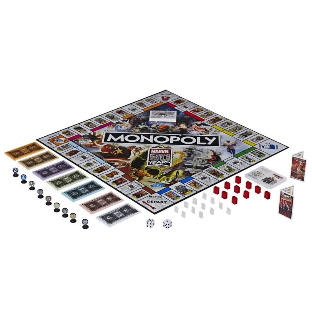 Marvel 80th Anniversary Edition Monopoly boardgame - Picture 2 of 2